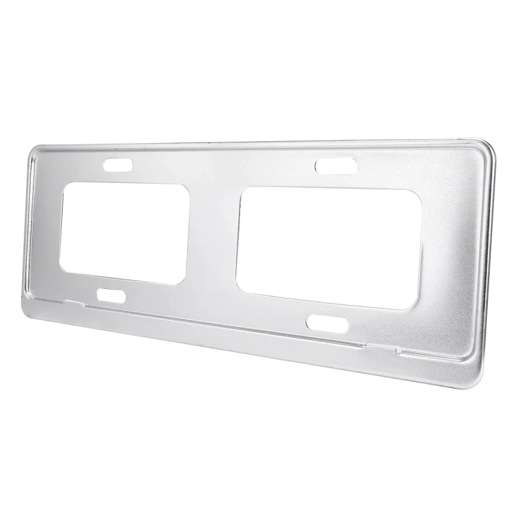 CMS1572_4.webp 2 PCS Car License Plate Magnesium Alloy Bracket Frame Holder Stand Mount(Silver) - Image 5