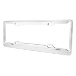 2 PCS Car License Plate Aerospace Aluminum Bracket Frame Holder Stand Mount, Size: 440mm x 140mm(Silver) - Image 4