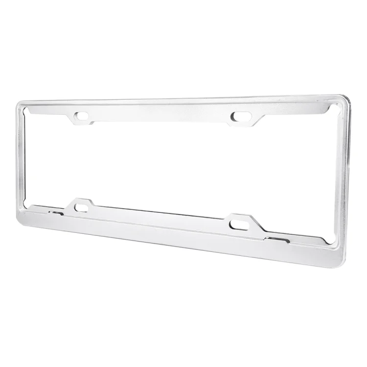 CMS1573_3.webp 2 PCS Car License Plate Aerospace Aluminum Bracket Frame Holder Stand Mount, Size: 440mm x 140mm(Silver) - Image 4