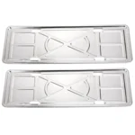 2 PCS Car License Plate Aluminium Alloy Bracket Frame Holder Stand Mount(Silver) - Image 2