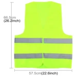 XL Reflective Fluorescent Vest Safty Cloth Driving School Construction Traffic Safty Warning Working Cloth(Fluorescent Green) - Image 3