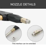 High Temperature High Pressure Large Hole Nozzle Water Gun for Steam Car Washer, Spray Nozzle Sector: 1.5 - Image 6