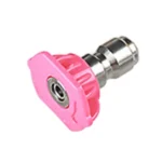 High Pressure Car Wash Gun Jet Nozzle Washer Accessories, Nozzle Angle: 0 Degree Big Hole, Pink - Image 2