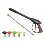 High Pressure Car Wash Gun Water Spray Jet Lance with 5 Nozzles - Image 2