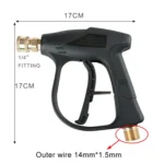 High Pressure Car Wash Foam Gun Soap Foamer Generator Water Sprayer Gun, Outer Wire: 14 x 1.5 - Image 4