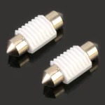 2 PCS 31mm DC12V 1.7W 6000K 135LM 2LEDs SMD-3030 Car Reading Lamp, with Decoder - Image 2