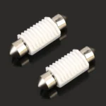 2 PCS 36mm DC12V 1.7W 6000K 135LM 2LEDs SMD-3030 Car Reading Lamp, with Decoder - Image 2