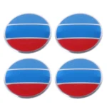 4 PCS National Flag Metal Car Sticker Wheel Hub Caps Centre Cover Decoration - Image 2