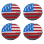 4 PCS USA Flag Metal Car Sticker Wheel Hub Caps Centre Cover Decoration - Image 2