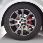 4 PCS Italy Flag Metal Car Sticker Wheel Hub Caps Centre Cover Decoration - Image 7