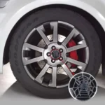 4 PCS Spider Metal Car Sticker Wheel Hub Caps Centre Cover Decoration