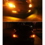 2 PCS T10 DC12V / 2.2W / 6000K / 160LM Car Auto Turn Lights / Running Lights (Turn: Yellow Light; Running: White Light) - Image 9