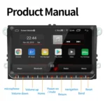 9093 HD 9 inch Car Android 8.1 Radio Receiver MP5 Player for Volkswagen, Support FM & Bluetooth & TF Card & GPS & WiFi with Decoding - Image 2