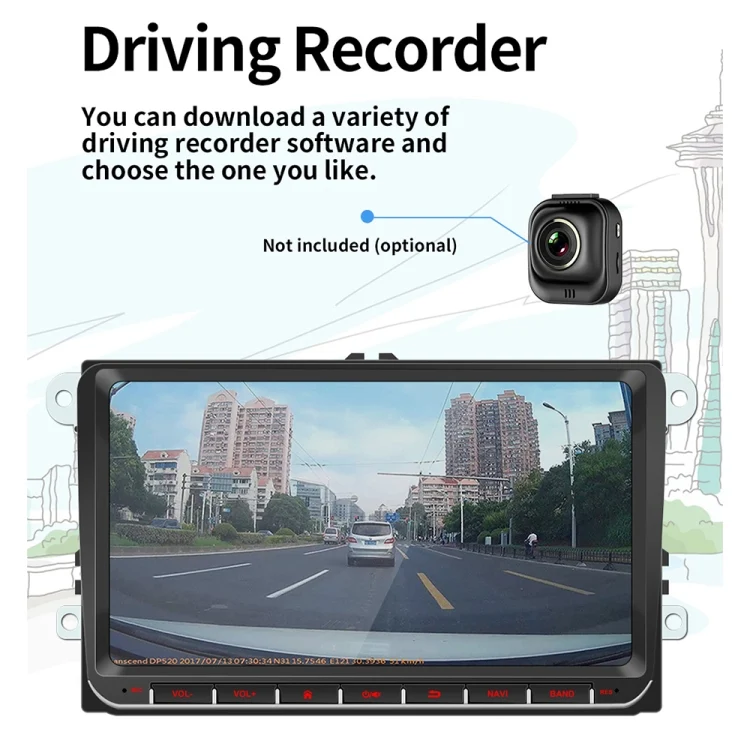 CMS1874_11.webp 9093 HD 9 inch Car Android 8.1 Radio Receiver MP5 Player for Volkswagen, Support FM & Bluetooth & TF Card & GPS & WiFi with Decoding - Image 12