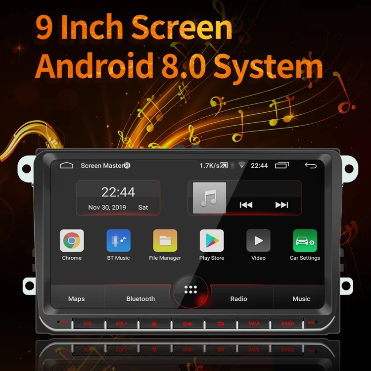 CMS1874_4.webp 9093 HD 9 inch Car Android 8.1 Radio Receiver MP5 Player for Volkswagen, Support FM & Bluetooth & TF Card & GPS & WiFi with Decoding - Image 5