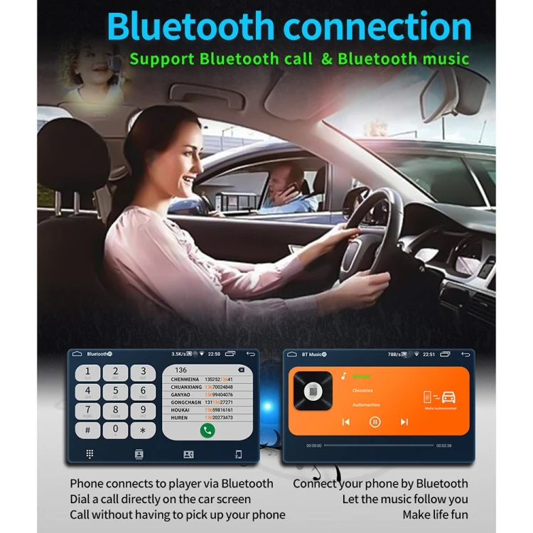 CMS1874_8.webp 9093 HD 9 inch Car Android 8.1 Radio Receiver MP5 Player for Volkswagen, Support FM & Bluetooth & TF Card & GPS & WiFi with Decoding - Image 9
