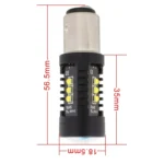 2 PCS MZ 10W 1080LM 5500K 1157 12 XB-D LED Car Brake Lights BAY15D Reverse Lamps Car Tail Parking Light Auto Turn Signals, DC 12-24V - Image 4