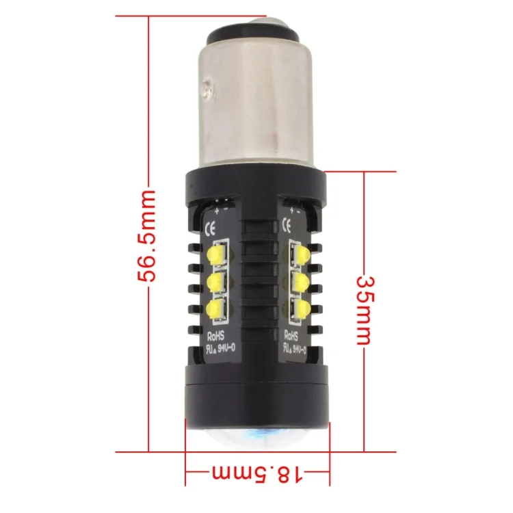CMS1901WL_3.webp 2 PCS MZ 10W 1080LM 5500K 1157 12 XB-D LED Car Brake Lights BAY15D Reverse Lamps Car Tail Parking Light Auto Turn Signals, DC 12-24V - Image 4