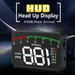 A900 OBD2 3.5 inch Vehicle-mounted Head Up Display Security System, Support Car Speed / Engine Revolving Speed Display / Water Temperature / Voltage / Driving Mileage - Image 2