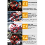 A900 OBD2 3.5 inch Vehicle-mounted Head Up Display Security System, Support Car Speed / Engine Revolving Speed Display / Water Temperature / Voltage / Driving Mileage - Image 12