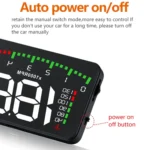 A900 OBD2 3.5 inch Vehicle-mounted Head Up Display Security System, Support Car Speed / Engine Revolving Speed Display / Water Temperature / Voltage / Driving Mileage - Image 4