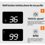 A900 OBD2 3.5 inch Vehicle-mounted Head Up Display Security System, Support Car Speed / Engine Revolving Speed Display / Water Temperature / Voltage / Driving Mileage - Image 6