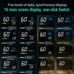 D5000 OBD2 5 inch Vehicle-mounted Head Up Display Security System, Support Car Speed / Engine Revolving Speed Display / Water Temperature / Battery Voltage / Detection and Elimination Fault Code - Image 11