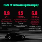 D5000 OBD2 5 inch Vehicle-mounted Head Up Display Security System, Support Car Speed / Engine Revolving Speed Display / Water Temperature / Battery Voltage / Detection and Elimination Fault Code - Image 13