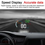 Q5 GPS 4 inch Vehicle-mounted Head Up Display Security System, Support Running Speed & Direction & Distance / Driving Kilometres / - Image 12