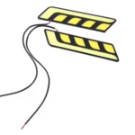 2 PCS DC 12V 10W 800LM 5500K Car DRL Daytime Running Lights Lamp,Cable Length:25cm(White Light + Yellow Light) - Image 2