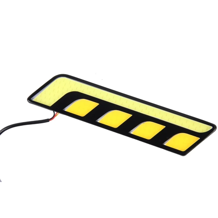 CMS1949WY_2.webp 2 PCS DC 12V 10W 800LM 5500K Car DRL Daytime Running Lights Lamp,Cable Length:25cm(White Light + Yellow Light) - Image 3