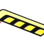 2 PCS DC 12V 10W 800LM 5500K Car DRL Daytime Running Lights Lamp,Cable Length:25cm(White Light + Yellow Light) - Image 4