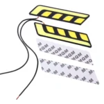 2 PCS DC 12V 10W 800LM 5500K Car DRL Daytime Running Lights Lamp,Cable Length:25cm(White Light + Yellow Light) - Image 5