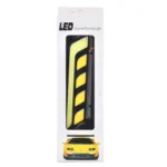 2 PCS DC 12V 10W 800LM 5500K Car DRL Daytime Running Lights Lamp,Cable Length:25cm(White Light + Yellow Light) - Image 6