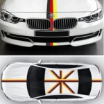1m German Flag Car Plastic Wrap Sticker Decal Film - Image 5