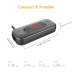 Doosl DSER116 Multifunctional Car FM Transmitter Wireless Music Receiver with 3.5mm Jack & LCD Display, Support Hands-free Call - Image 2