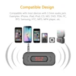 Doosl DSER116 Multifunctional Car FM Transmitter Wireless Music Receiver with 3.5mm Jack & LCD Display, Support Hands-free Call - Image 3