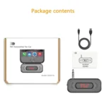 Doosl DSER116 Multifunctional Car FM Transmitter Wireless Music Receiver with 3.5mm Jack & LCD Display, Support Hands-free Call - Image 8