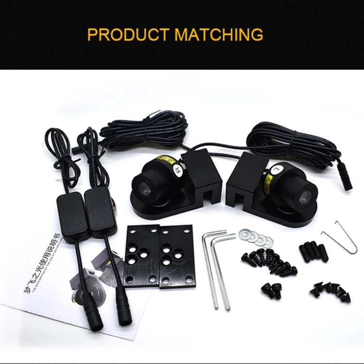 CMS2350BB_13.webp 2 PCS DC 8-36V Ghost Shadow Courtesy Angel Wings Projection Lamp Car Door LED Welcome Lights - Image 14