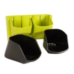 Plant Wall Vertical Indoor and Outdoor Balcony Wall-mounted Flower Pots Creative Combination of Resin Plastic Flower Pots with Removable Pot - Image 4