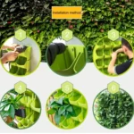 Plant Wall Vertical Indoor and Outdoor Balcony Wall-mounted Flower Pots Creative Combination of Resin Plastic Flower Pots with Removable Pot - Image 5