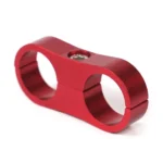AN6 Automotive 2-hole High Pressure Tubing Fixing Clip Car Tubing Clamp Aluminum Alloy Clip Tubing Separator, Random Color Delivery - Image 2