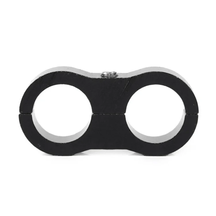 CMS25013_2.webp AN8 Automotive 2-hole High Pressure Tubing Fixing Clip Car Tubing Clamp Aluminum Alloy Clip Tubing Separator, Random Color Delivery - Image 3