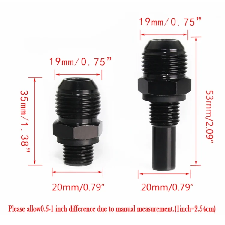 CMS2518_3.webp 2 PCS Car Transmission Oil Cooler Adapters  AN8-1/4NPS Threaded Joints - Image 4