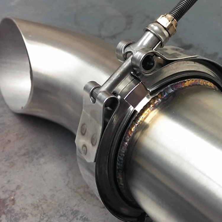 CMS25343_5.webp 3 inch Car Turbo Exhaust Downpipe V-Band Clamp Stainless Steel 304 Flange Clamp - Image 6
