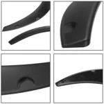 4 PCS Car Universal Fender Flares Wheel Eyebrow Black Not Painted Wheel Eyebrow - Image 3