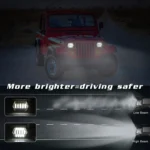 7 inch H4 DC 9V-30V 3000LM 6000K 30W IP67 8LED Lamp Beads Car Square Shape LED Headlight Lamps for Jeep Wrangler - Image 10