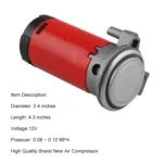 12V Portable Air Compressor for Air Horn Car Truck Vehicle - Image 3