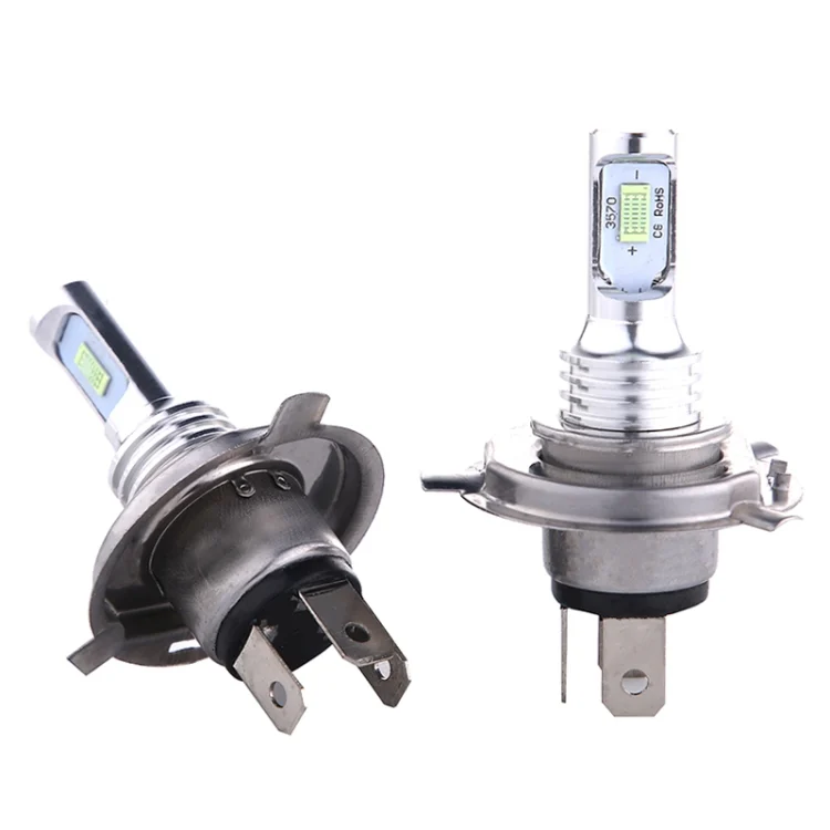 2 PCS H4 72W 1000LM 6000-6500K Super Bright White Light Car Fog LED Bulbs, DC 12-24V
