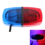 25W 240 LEDs Red Light + Blue Light Waterproof Strobe Light Dome Warning Light, DC 12V, Wire Length: 60cm